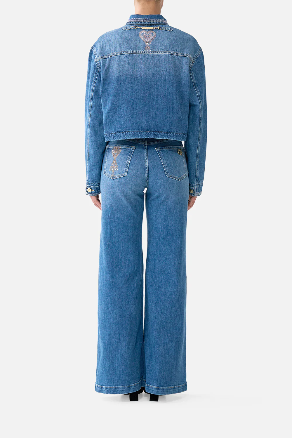 AMANDA TAURUS RISING HARDWARE FLARE JEAN DENIM - Image 2
