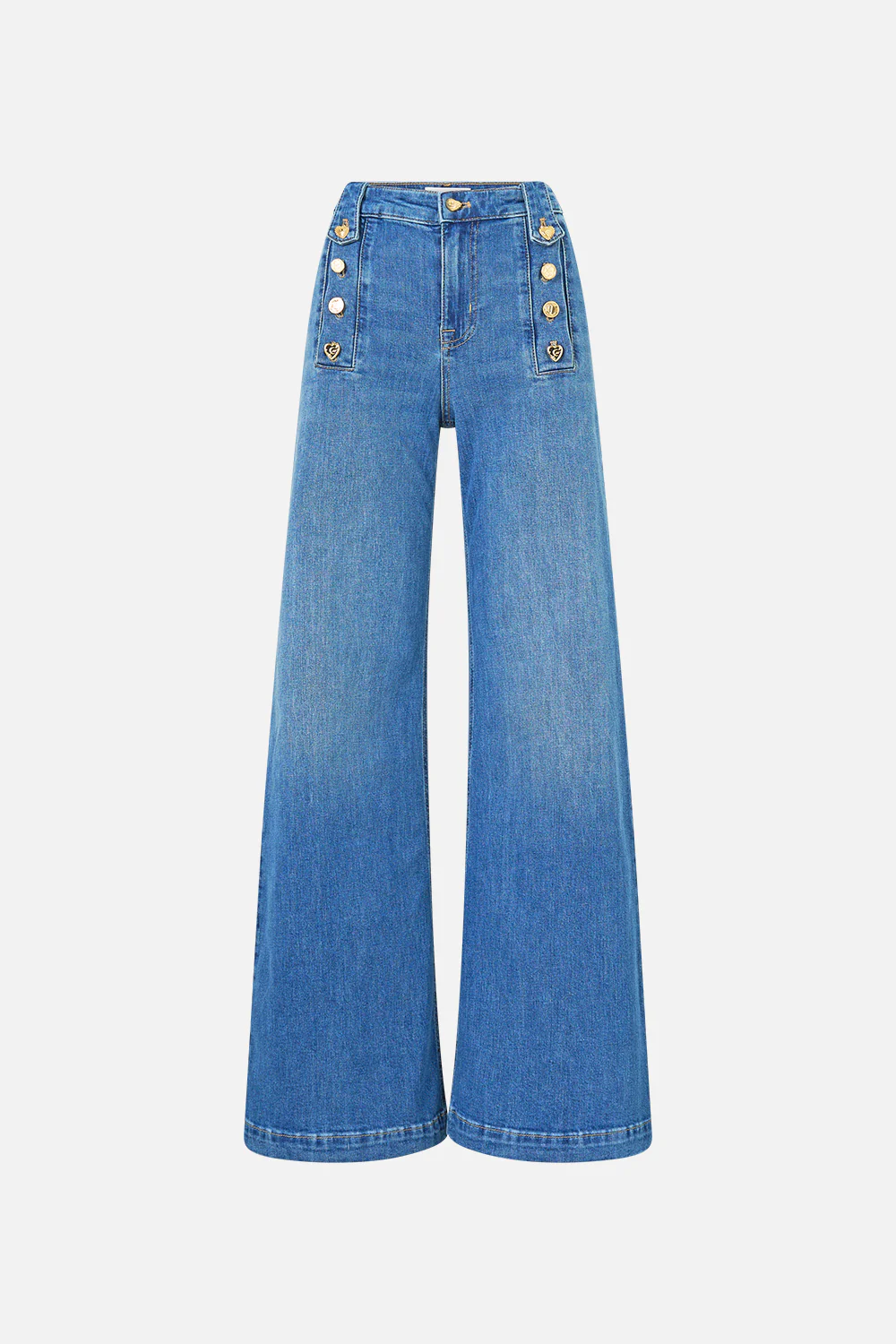 AMANDA TAURUS RISING HARDWARE FLARE JEAN DENIM - Image 3