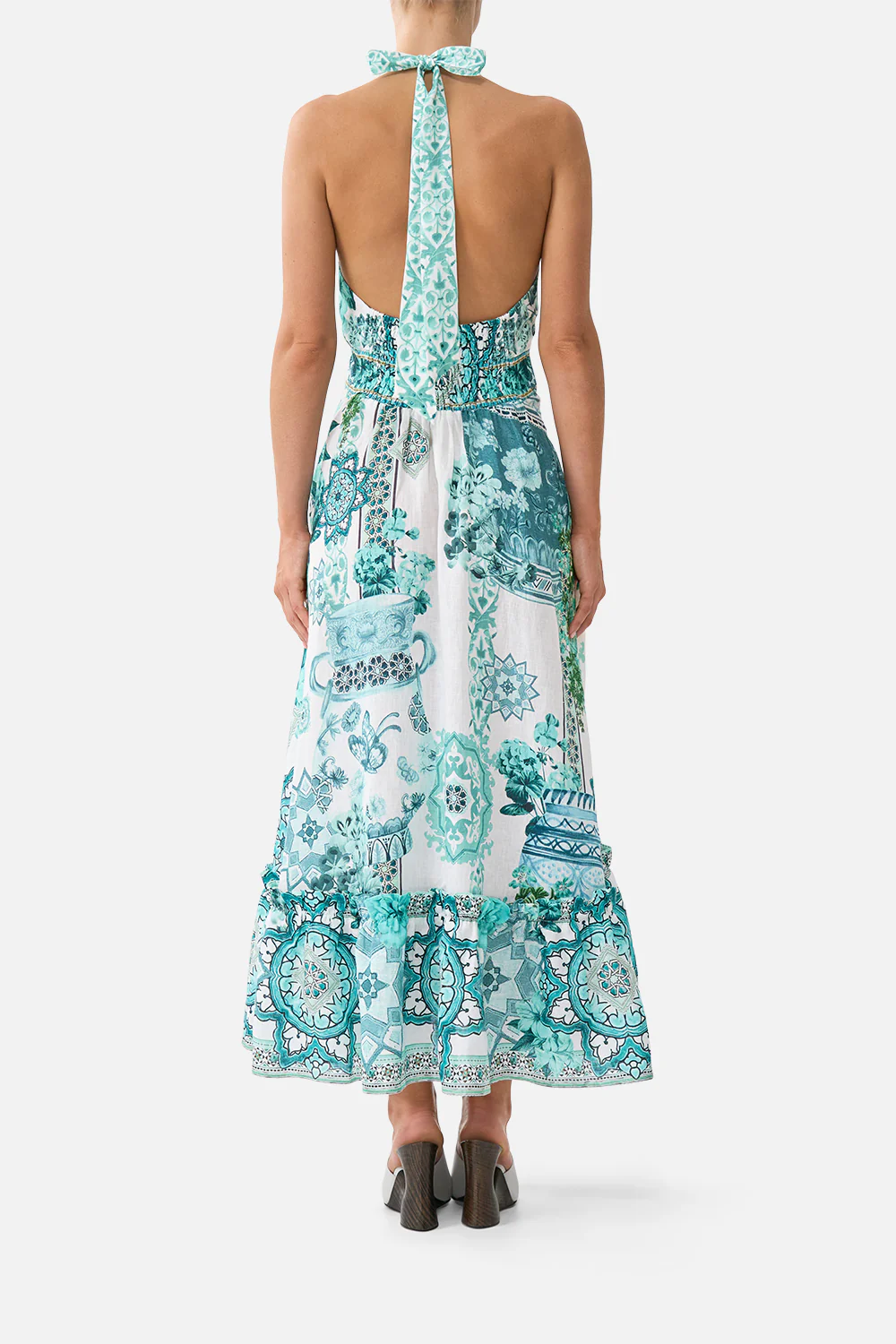 RUFFLE NECK HALTER DRESS BALEARIC BEBÉ - Image 2