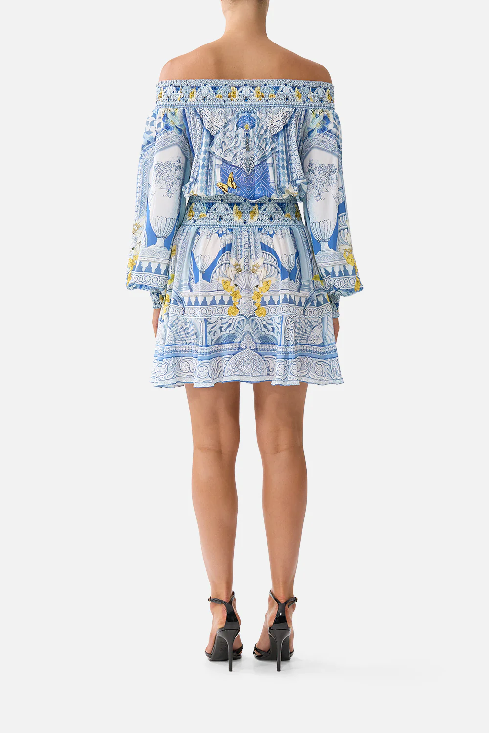 OFF SHOULDER SHORT DRESS DE NADA GRANADA - Image 2