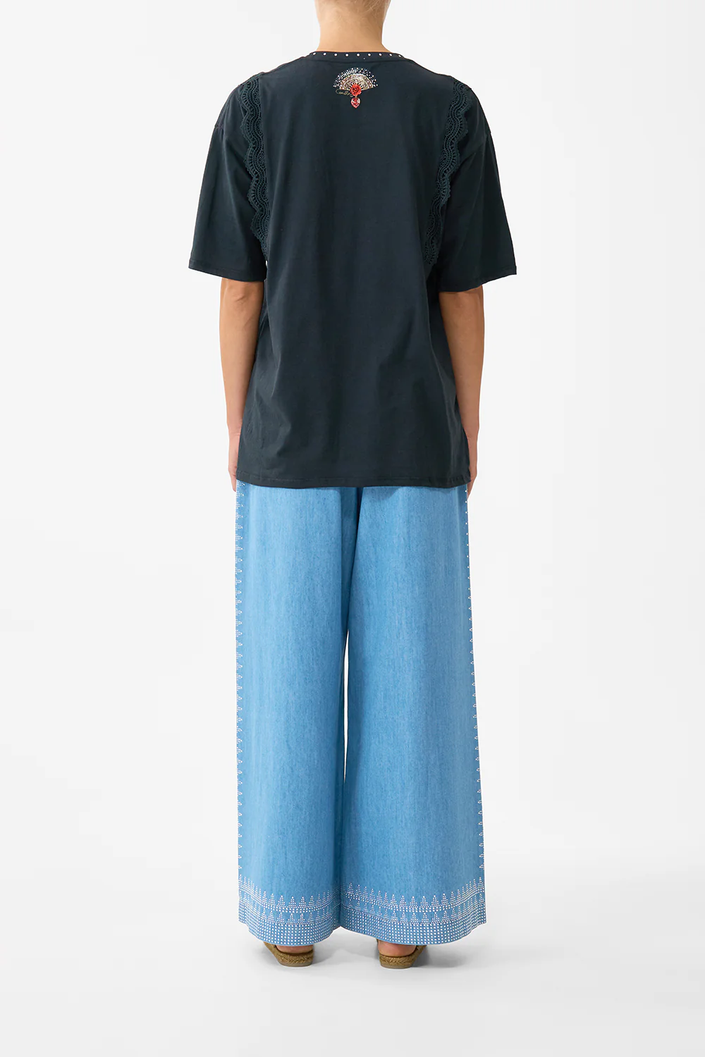 OVERSIZED TEE WITH LACE TRIM DAUGHTERS OF DUENDE - Image 2