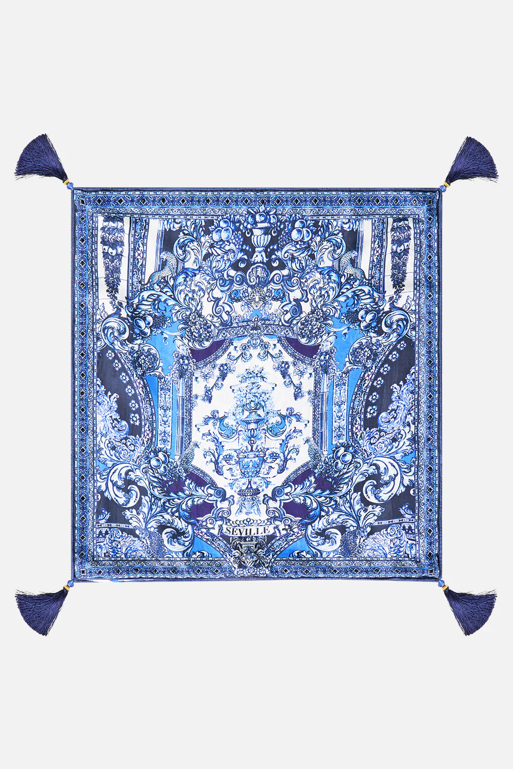 SMALL SQUARE CUSHION A TILED WONDERLAND