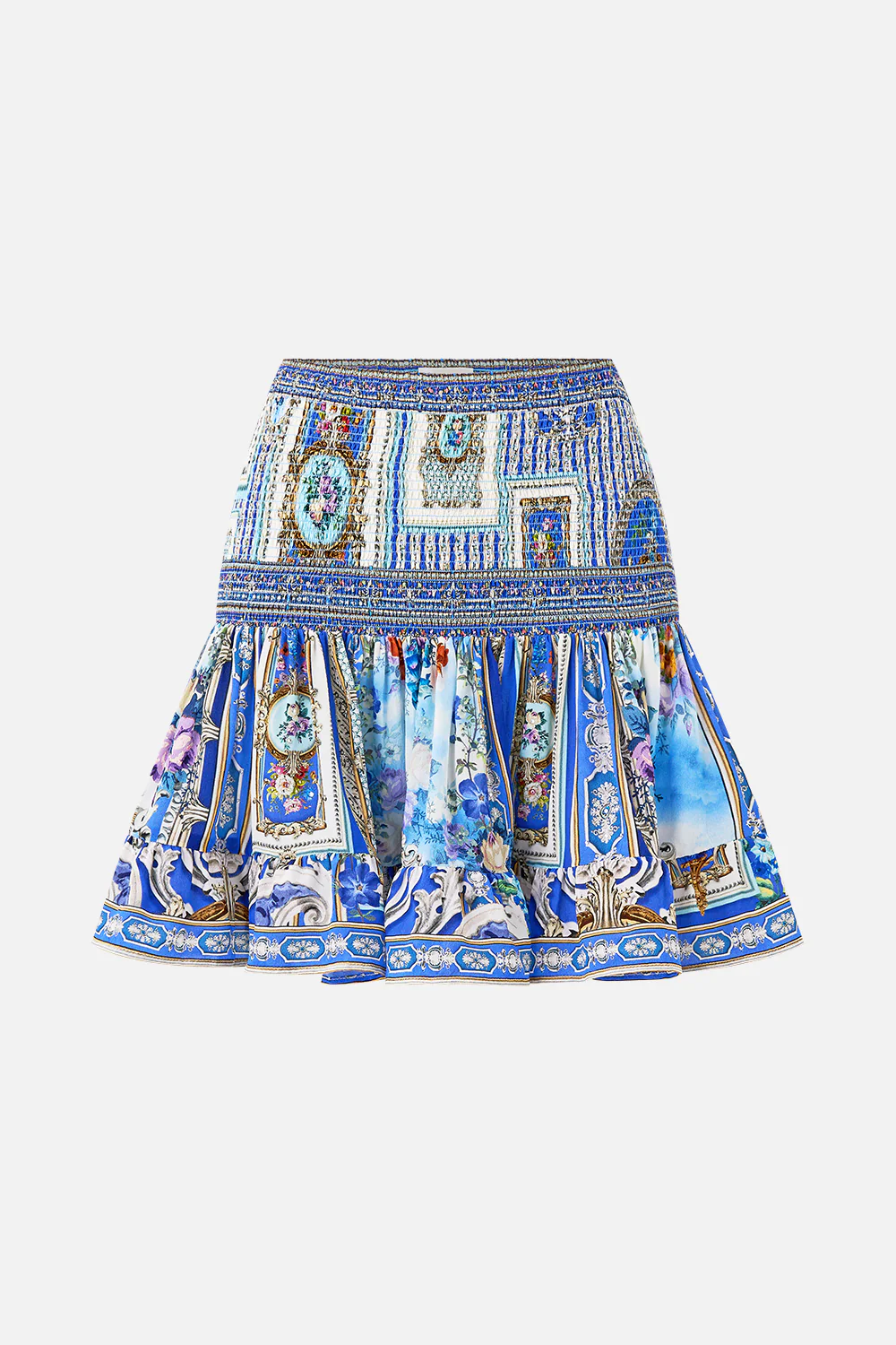 SHORT SHIRRED SKIRT OTTOMAN OPULENCE - Image 3