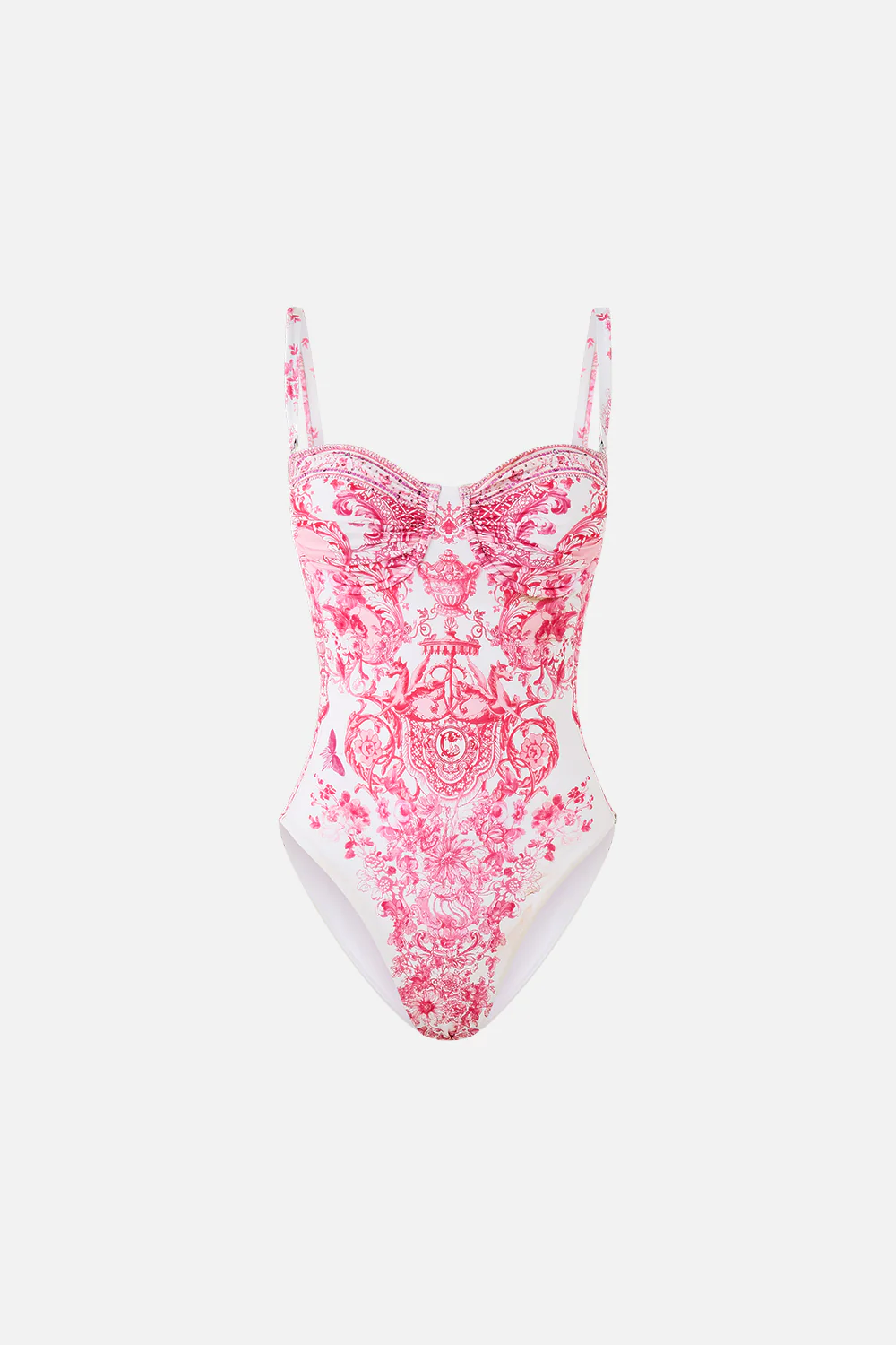 RUCHED CUP UNDERWIRE ONE PIECE LIVIN LA VIDA ROSA - Image 3