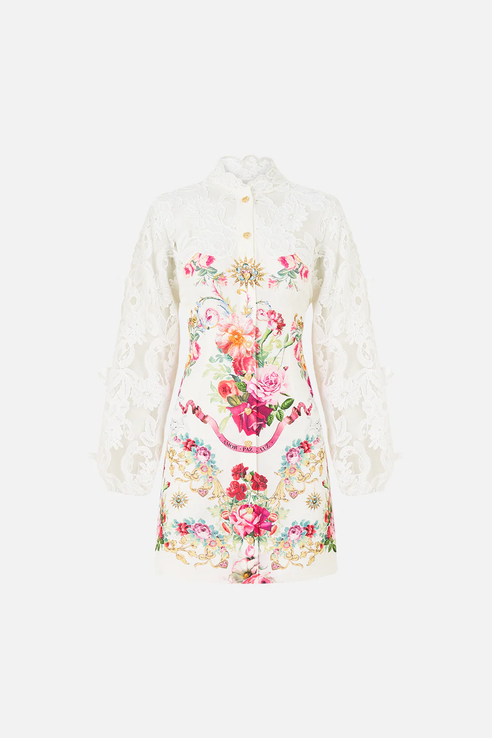LACE SLEEVE MINI DRESS TORERO LIBERTINE - Image 3