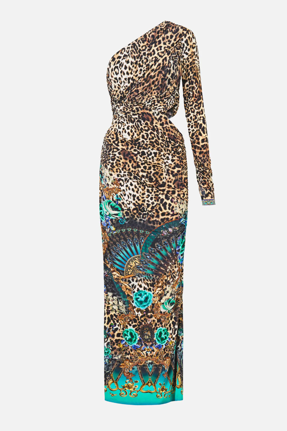 ONE SHOULDER JERSEY CUT OUT DRESS FLAMENCO EUPHORIA - Image 3