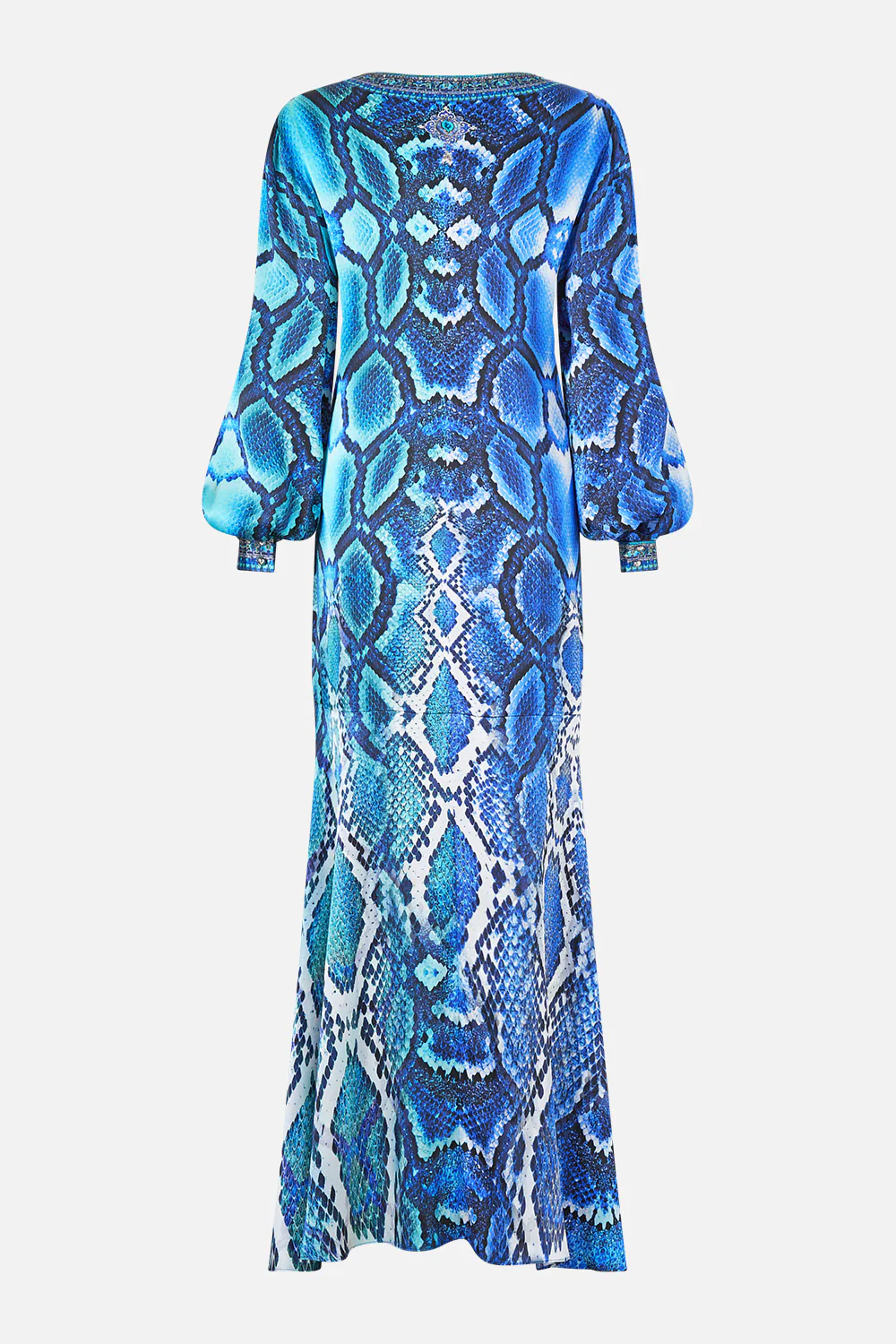 TIE WAIST LONG SLEEVE DRESS THE SAPPHIRE SERPENT - Image 7
