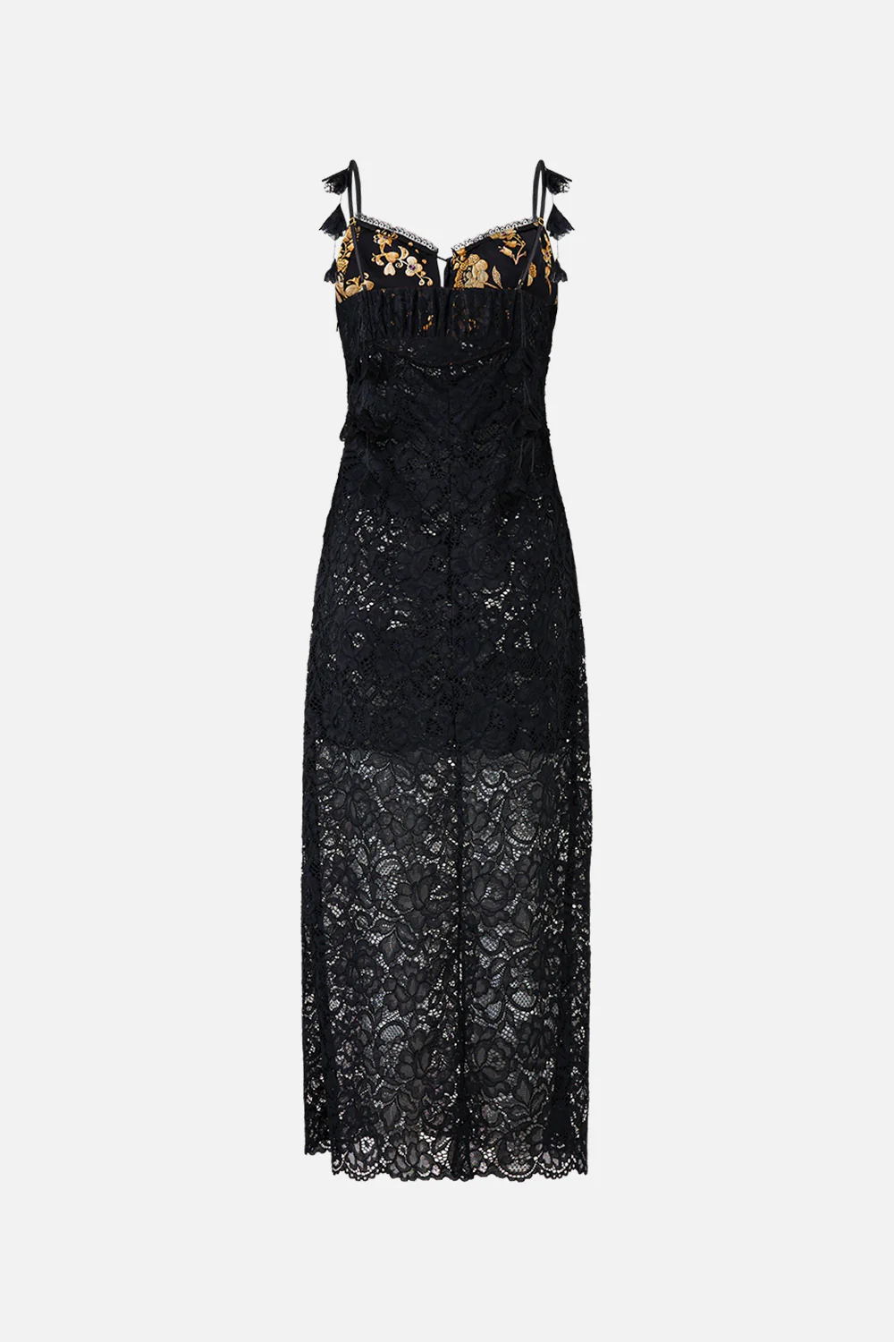 LACE GATHERED BODICE SLIP DRESS TAURUS RISING - Image 6