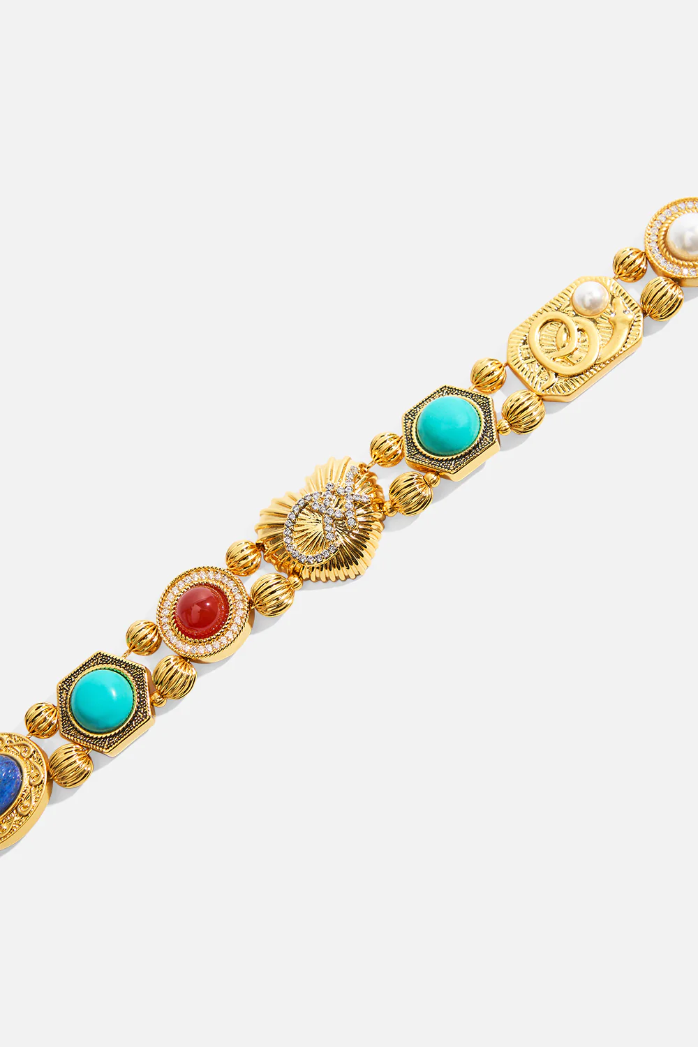 MY CAMEO ROMEO STATEMENT NECKLACE GOLD - Image 3