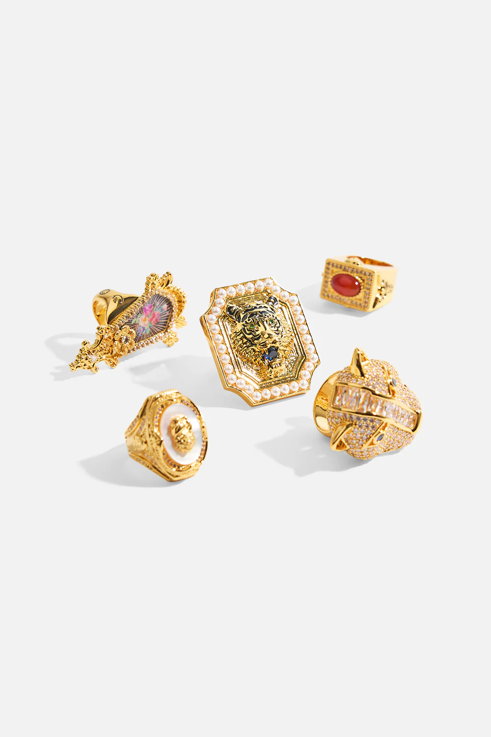 A SPANISH STATEMENT JAGGI HEAD RING GOLD - Image 2