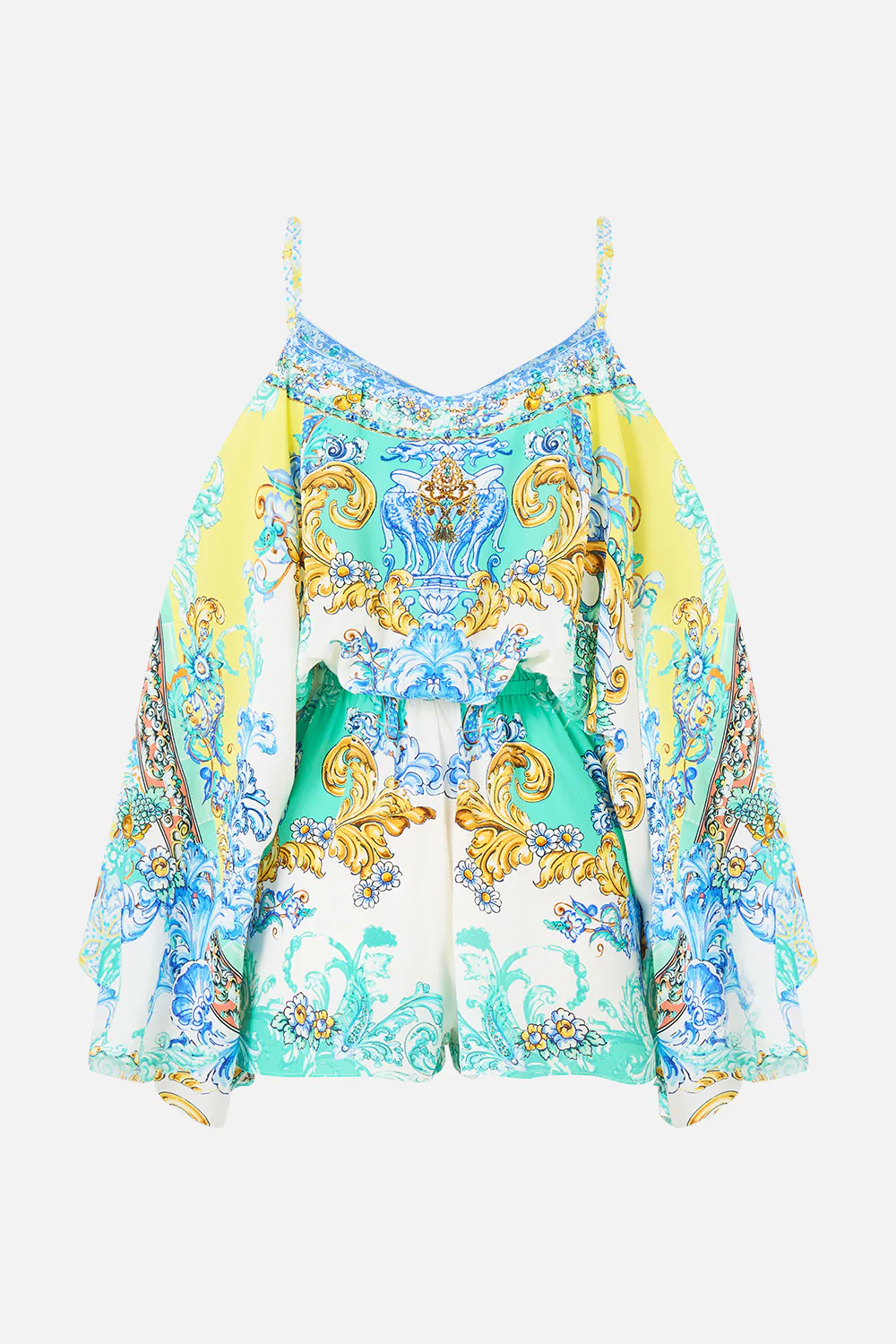 DROP SHOULDER PLAYSUIT DIAL UP THE TILES - Image 6