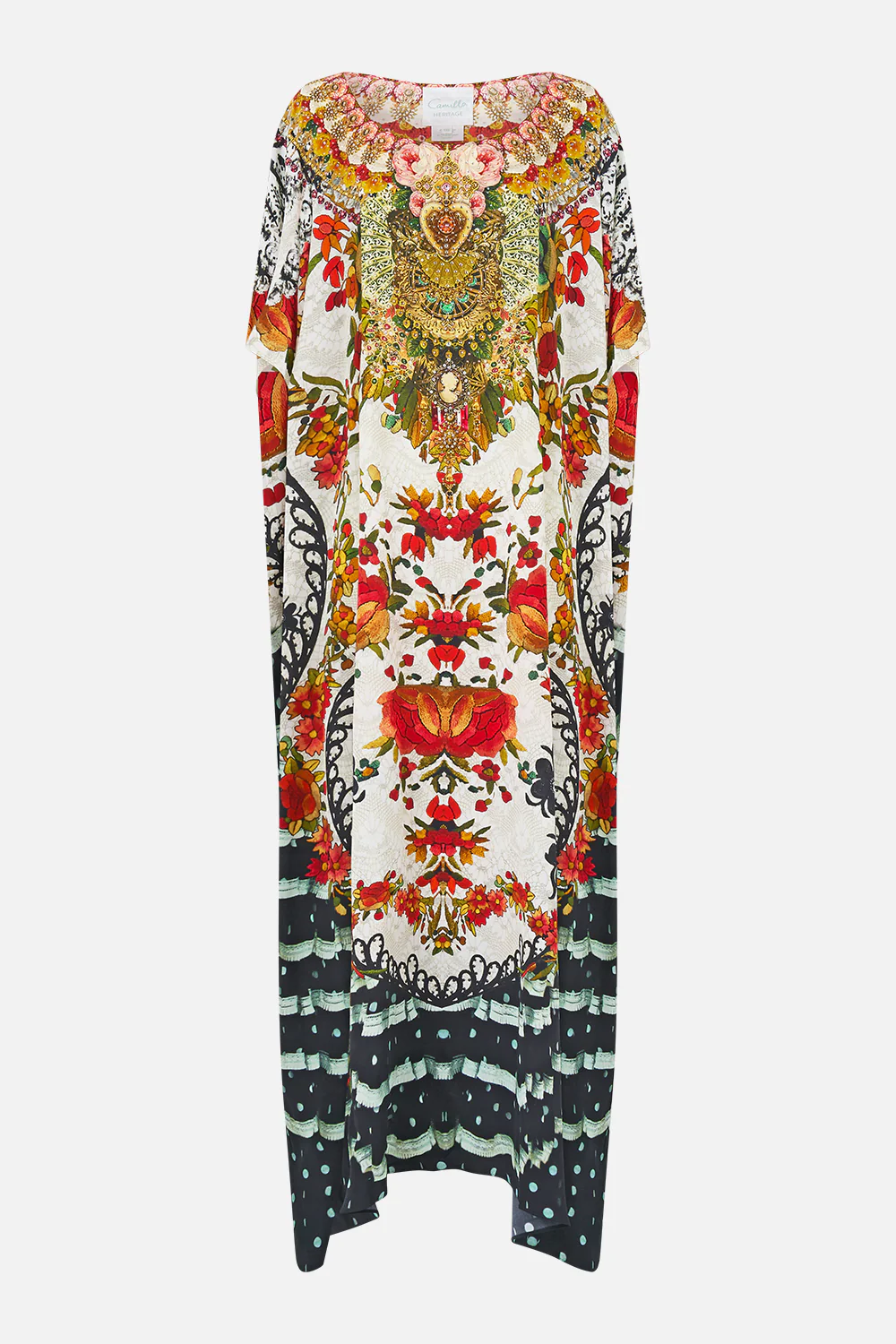 ROUND NECK KAFTAN LA ROSA - Image 3