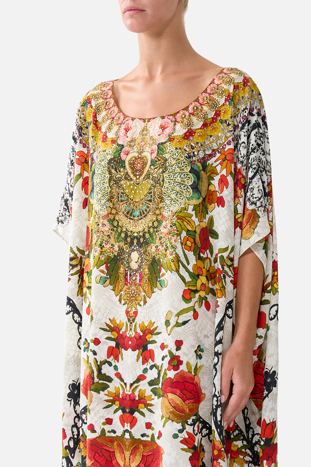 ROUND NECK KAFTAN LA ROSA - Image 5
